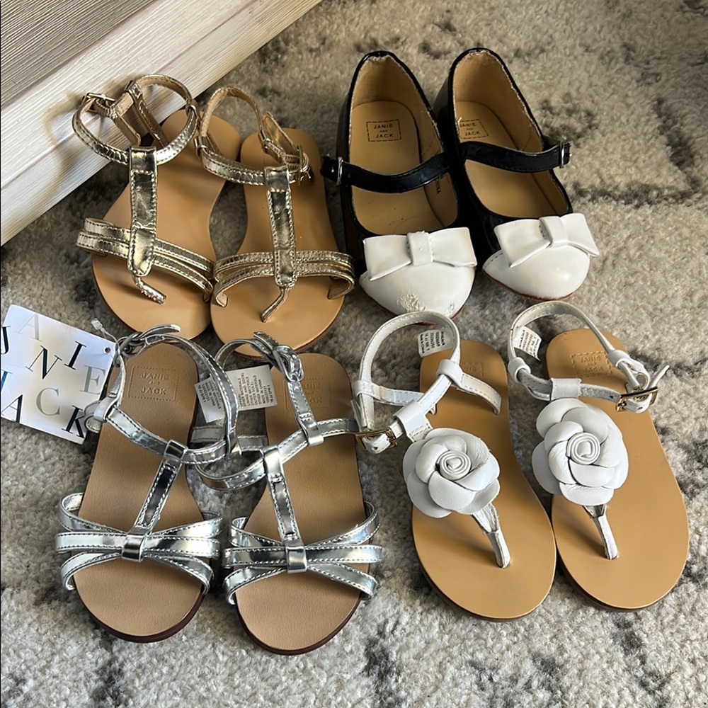 Janie and Jack Kids Sandals and Shoes - Gold, Silver, Black, White